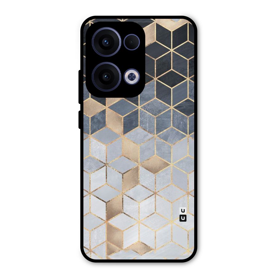Blues And Golds Metal Back Case for Oppo Reno13
