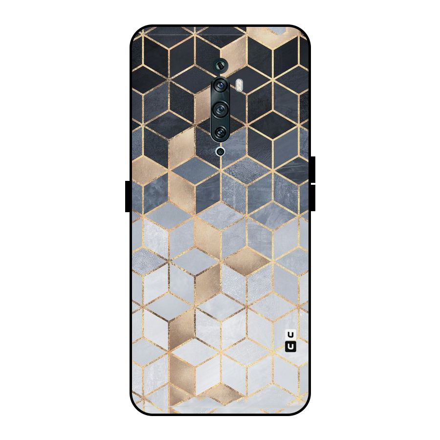Blues And Golds Metal Back Case for Oppo Reno2 Z