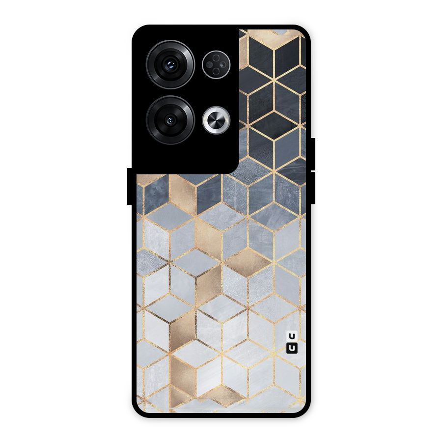 Blues And Golds Metal Back Case for Oppo Reno8 Pro 5G