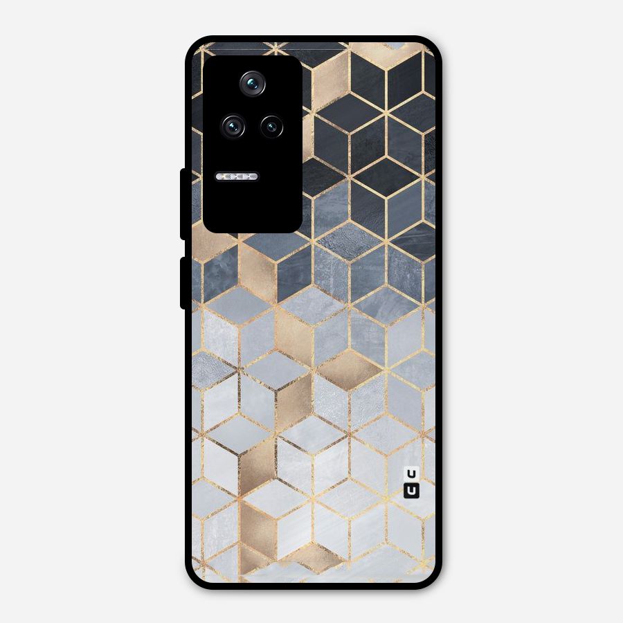 Blues And Golds Metal Back Case for Poco F4 5G