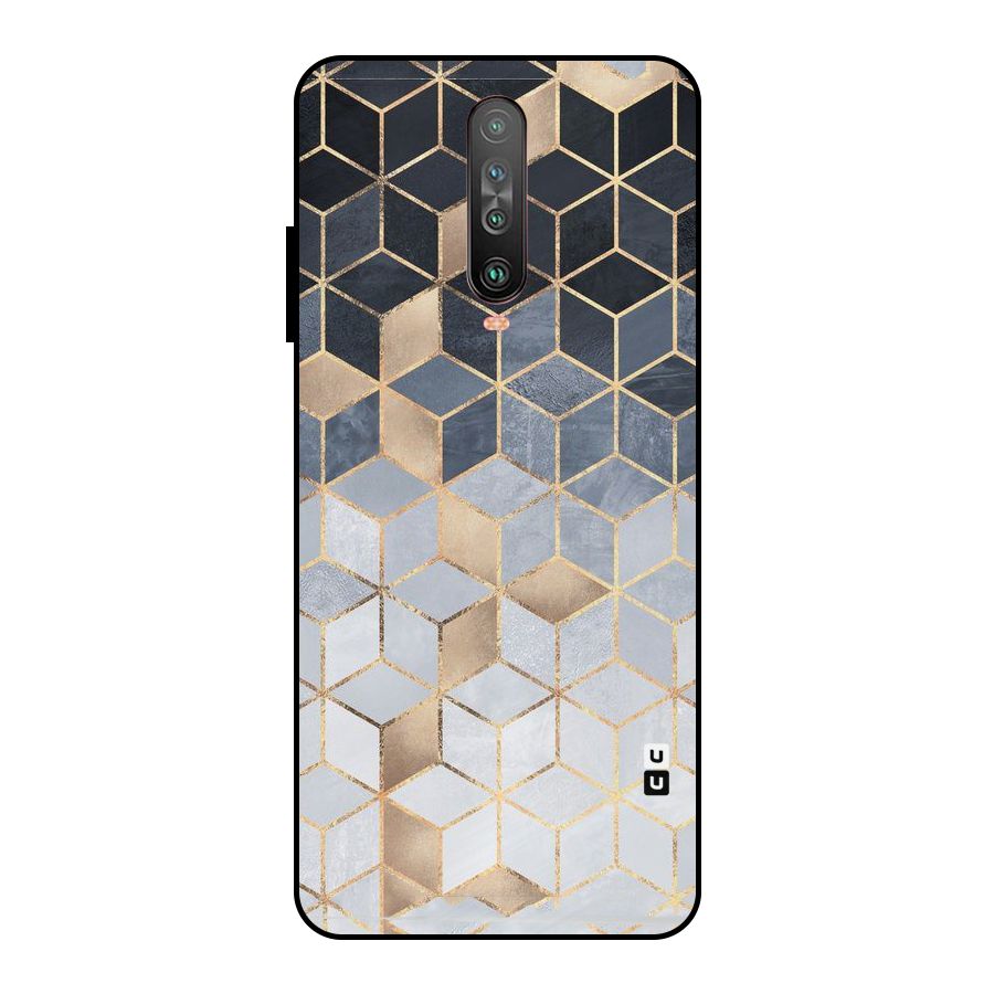 Blues And Golds Metal Back Case for Poco X2