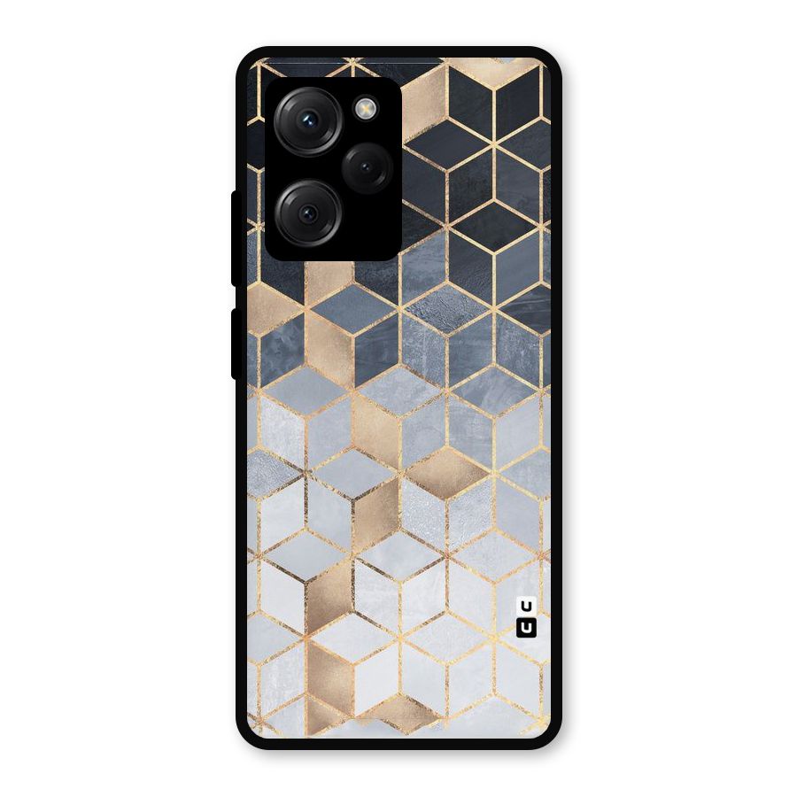 Blues And Golds Metal Back Case for Poco X5 Pro