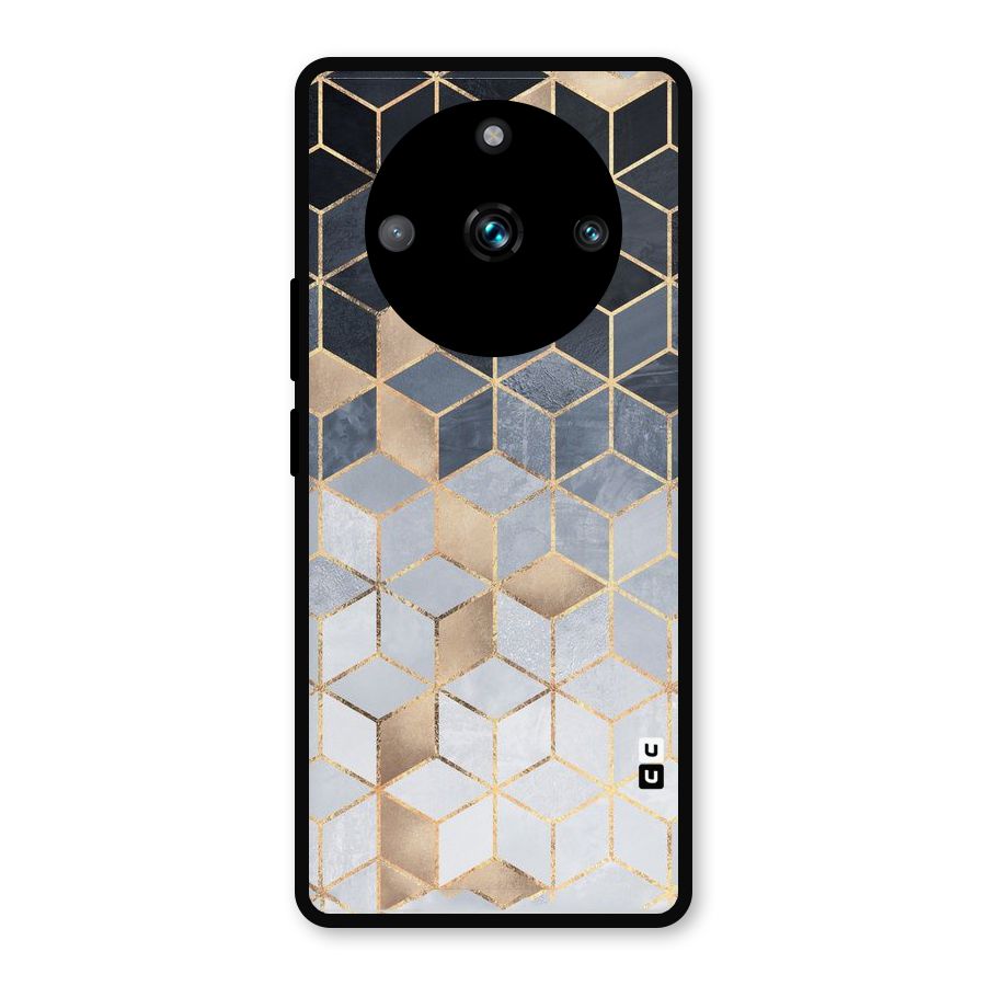 Blues And Golds Metal Back Case for Realme 11 Pro