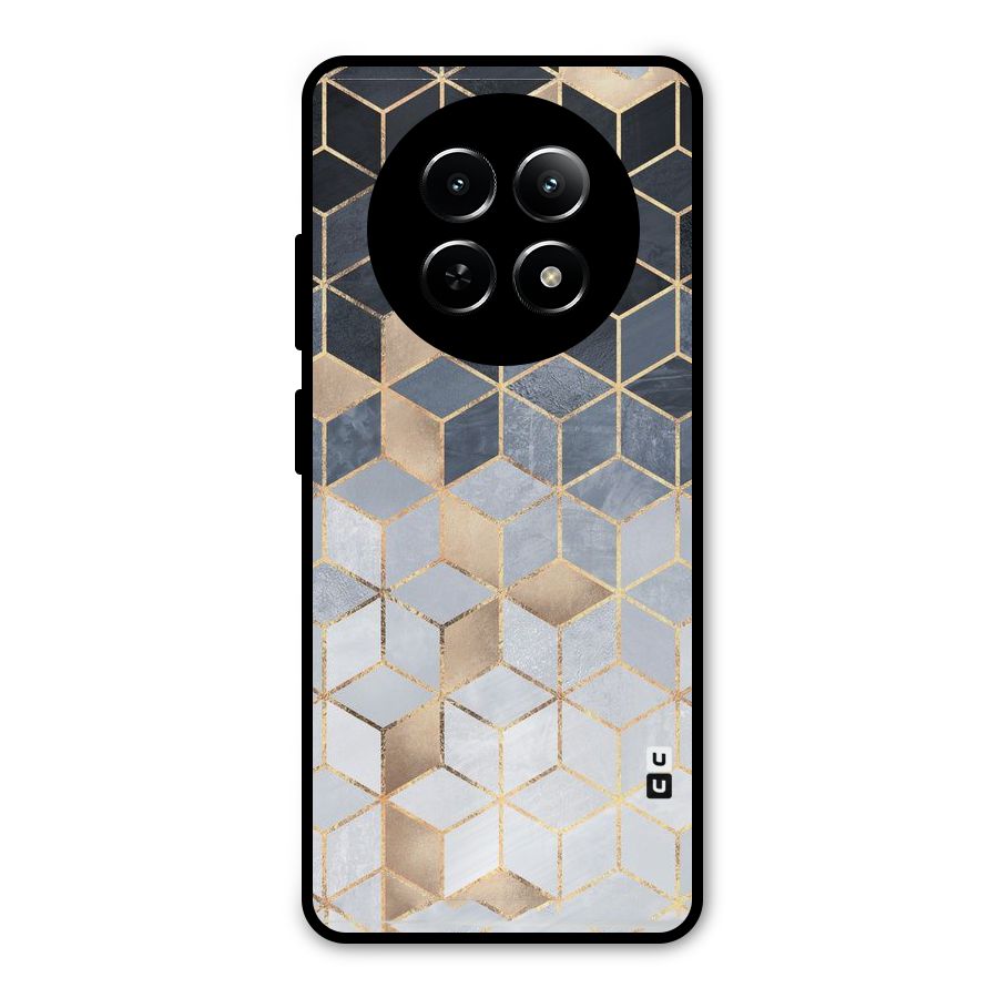 Blues And Golds Metal Back Case for Realme 13