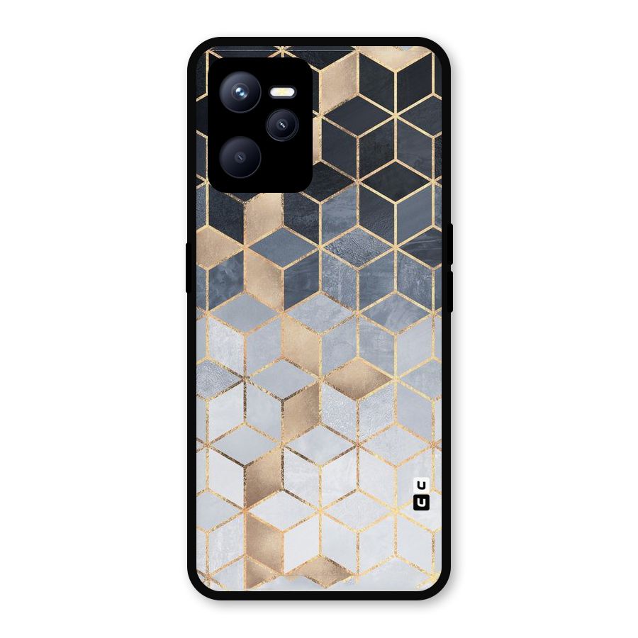 Blues And Golds Metal Back Case for Realme C35