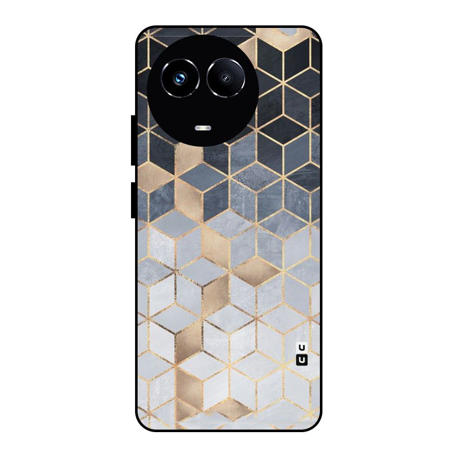 Blues And Golds Metal Back Case for Realme Narzo 60X