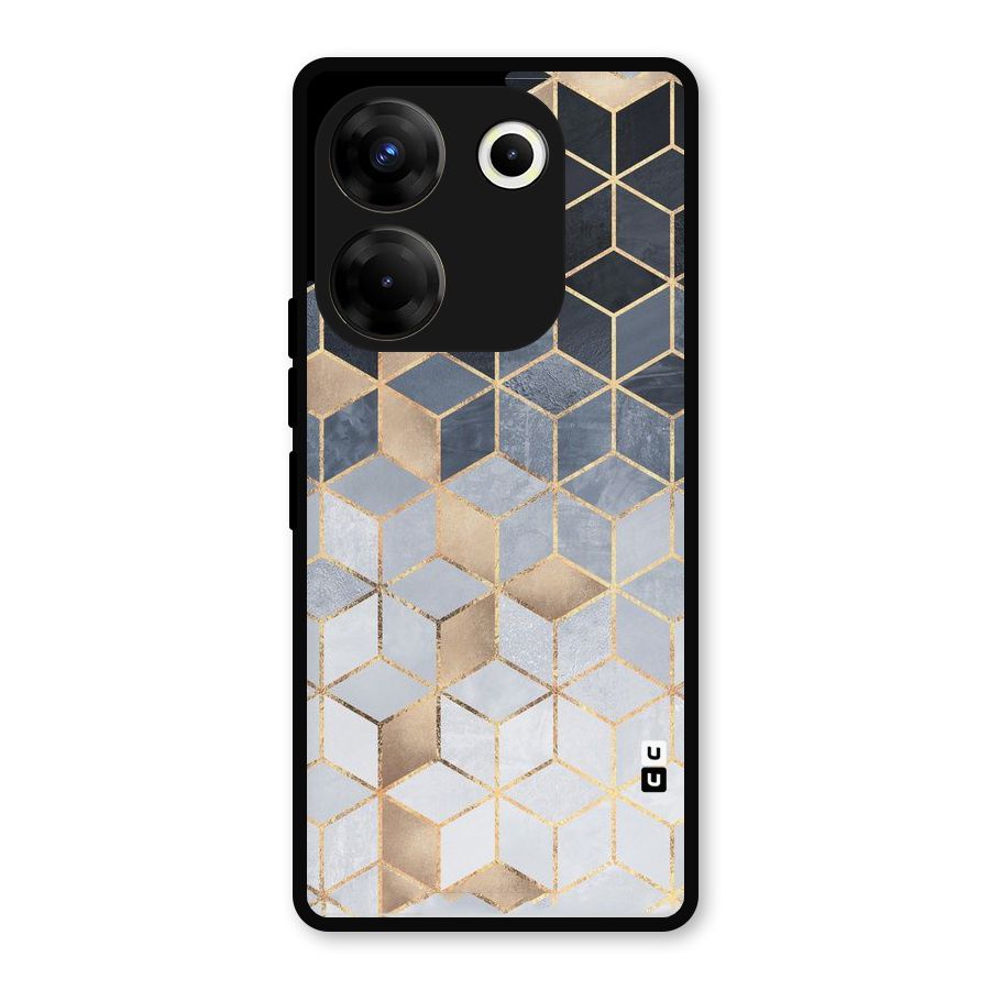 Blues And Golds Metal Back Case for Tecno Camon 20