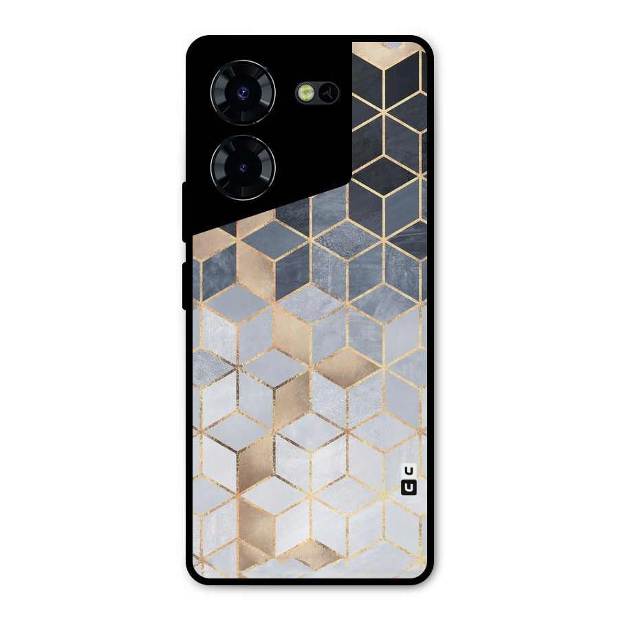 Blues And Golds Metal Back Case for Tecno Pova 5 Pro 5G