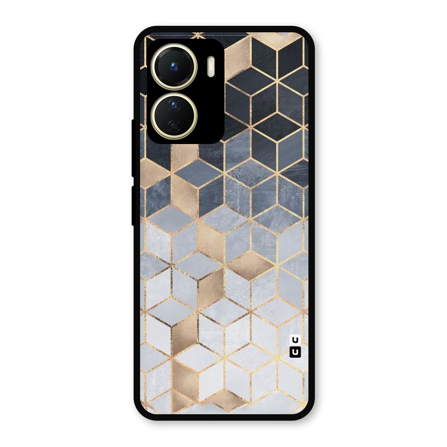 Blues And Golds Metal Back Case for Vivo T2x