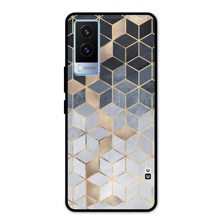 Blues And Golds Metal Back Case for Vivo V21e 5G