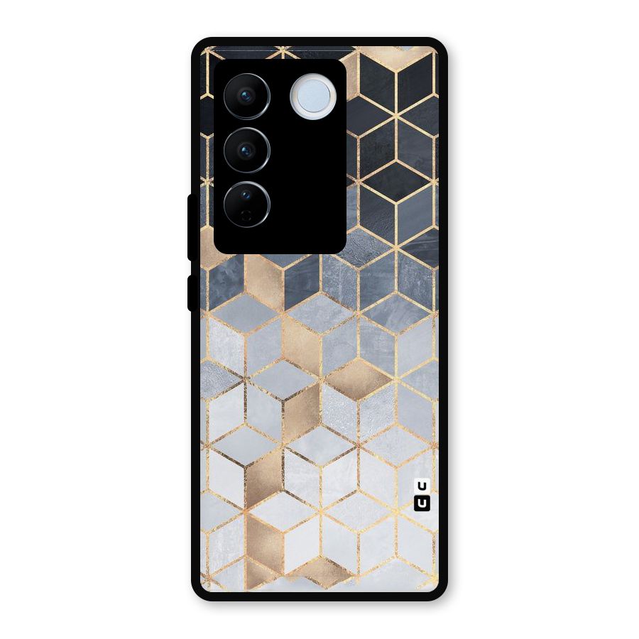 Blues And Golds Metal Back Case for Vivo V27