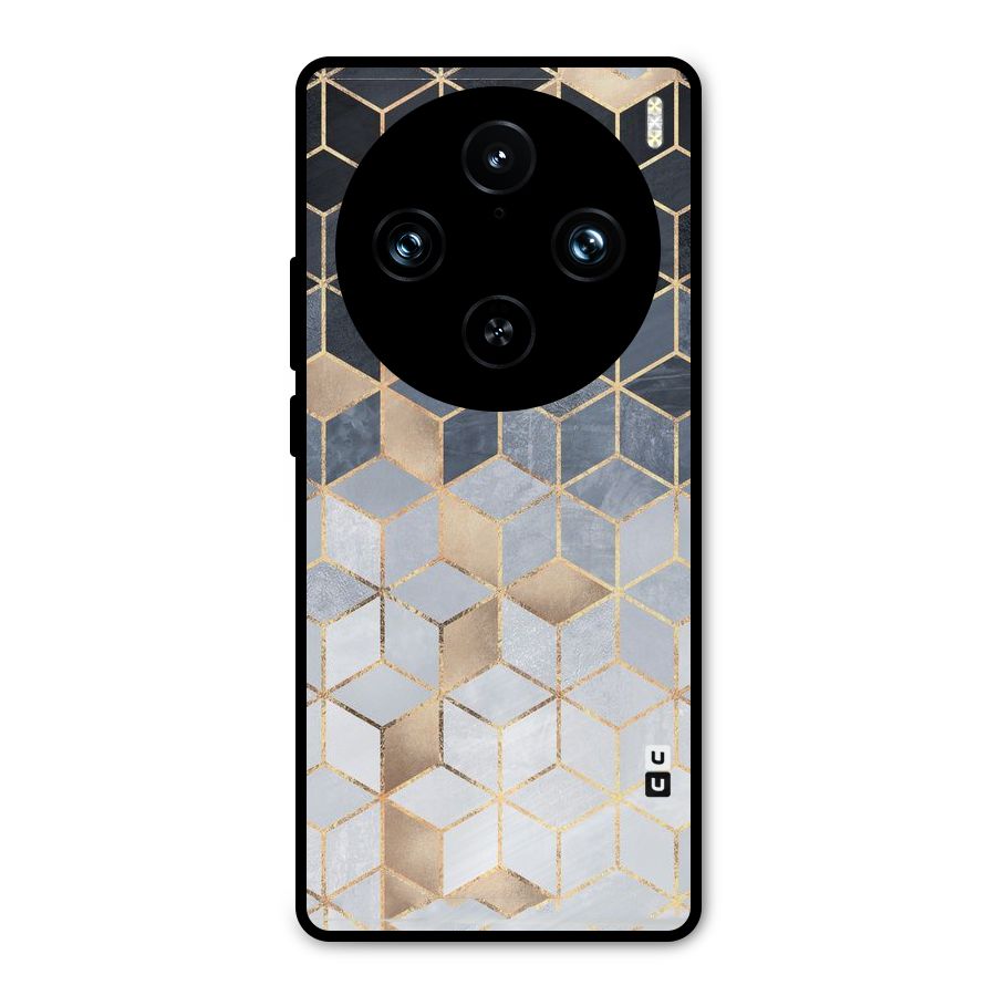 Blues And Golds Metal Back Case for Vivo X100 Pro