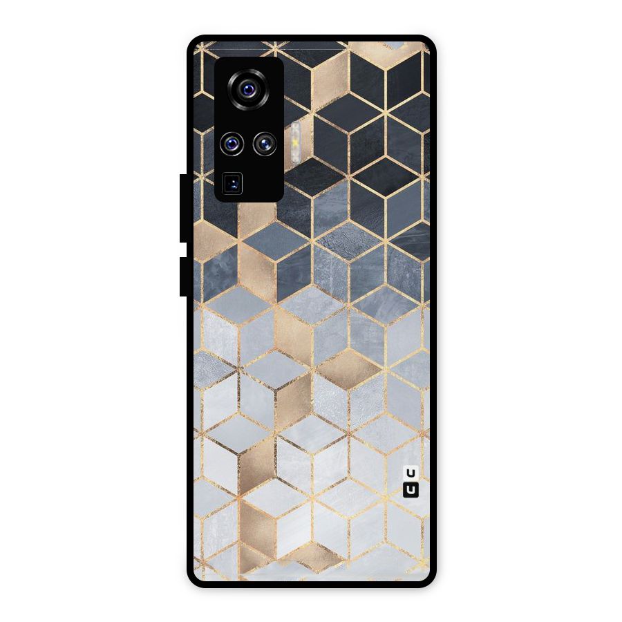 Blues And Golds Metal Back Case for Vivo X50 Pro