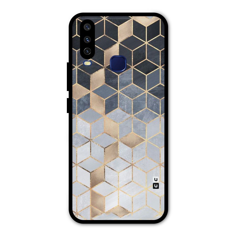 Blues And Golds Metal Back Case for Vivo Y15