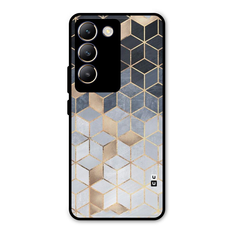 Blues And Golds Metal Back Case for Vivo Y200e