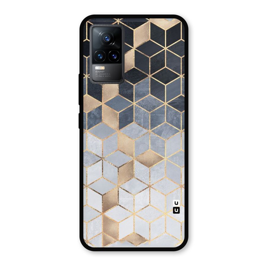 Blues And Golds Metal Back Case for Vivo Y73