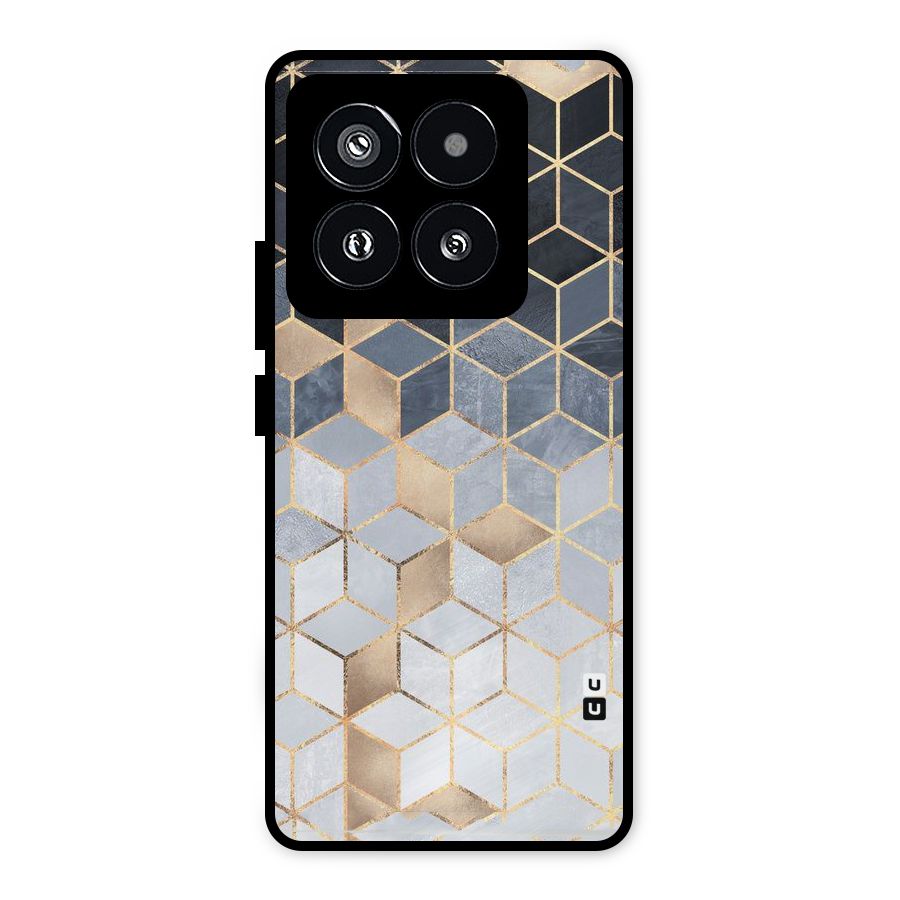 Blues And Golds Metal Back Case for Xiaomi 14 Pro