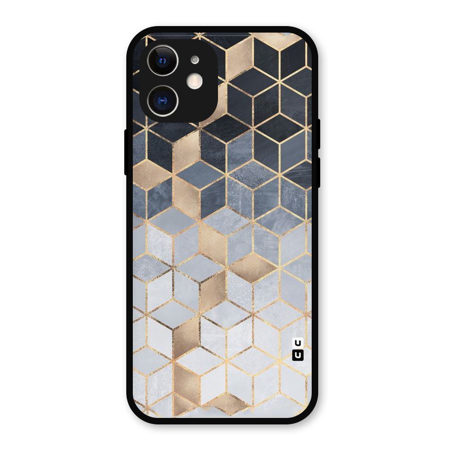Blues And Golds Metal Back Case for iPhone 12