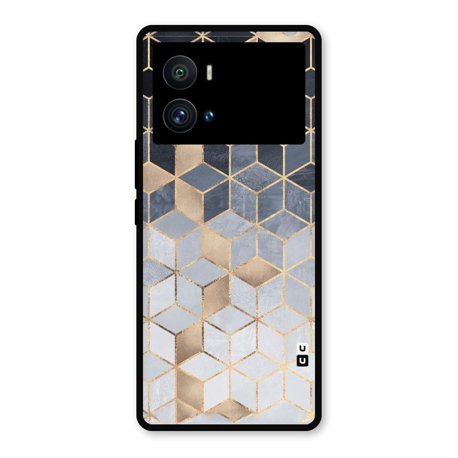Blues And Golds Metal Back Case for iQOO 9 Pro