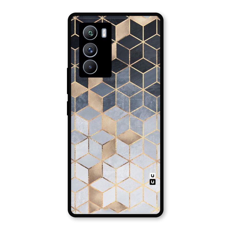 Blues And Golds Metal Back Case for iQOO 9 SE