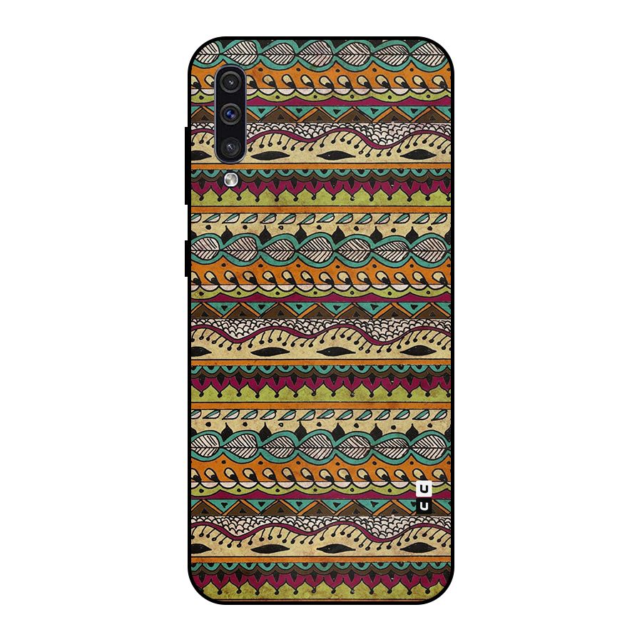 Bohemian Style Aztec Art Metal Back Case for Galaxy A30s