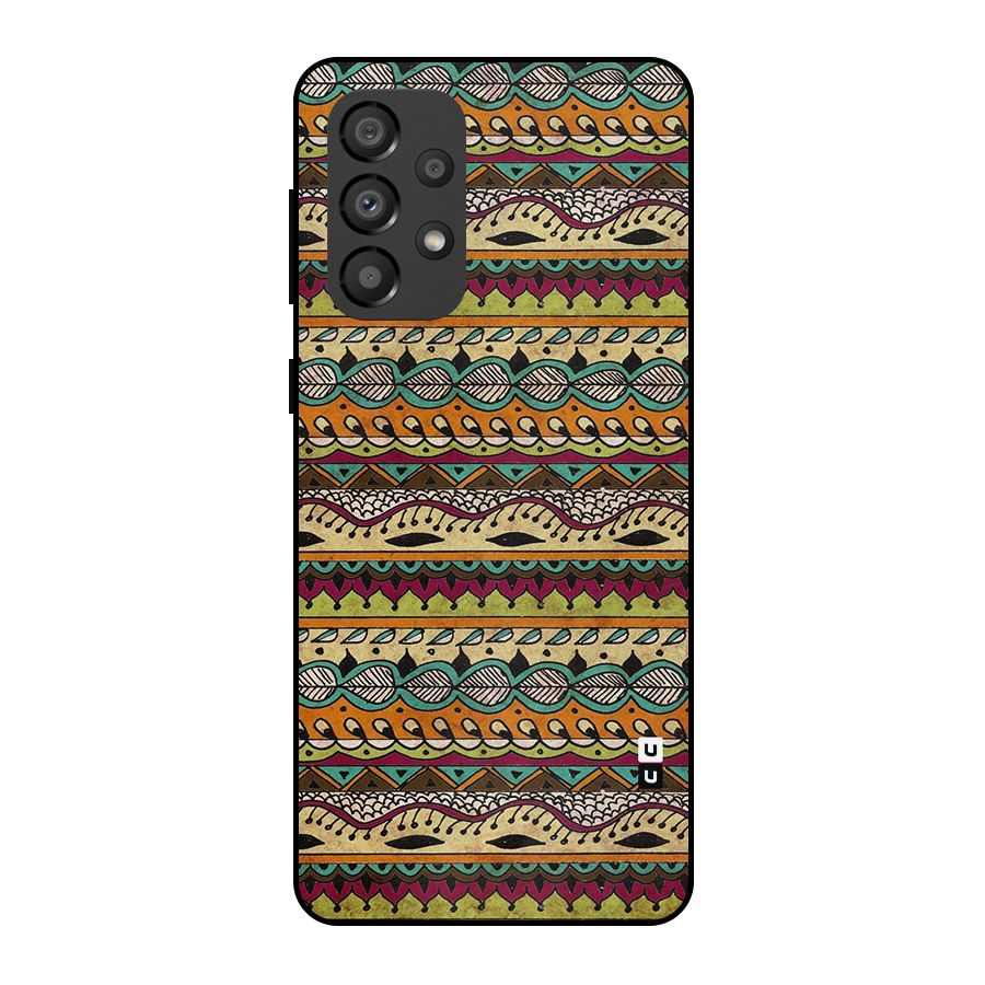 Bohemian Style Aztec Art Metal Back Case for Galaxy A33 5G