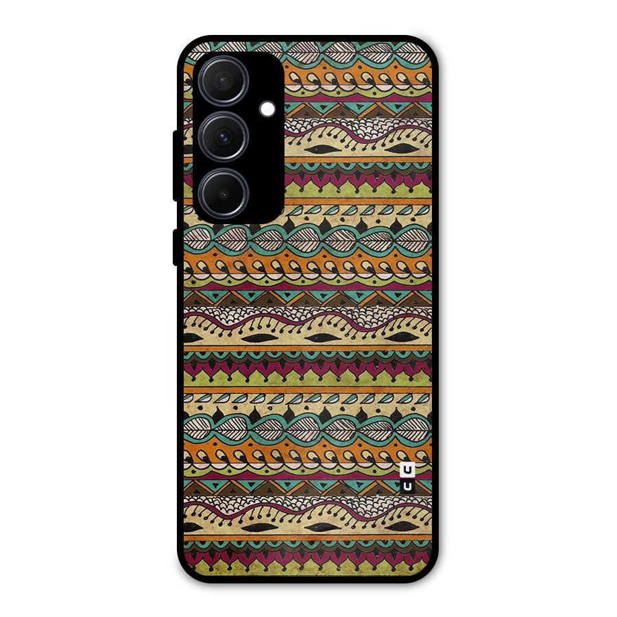 Bohemian Style Aztec Art Metal Back Case for Galaxy A35
