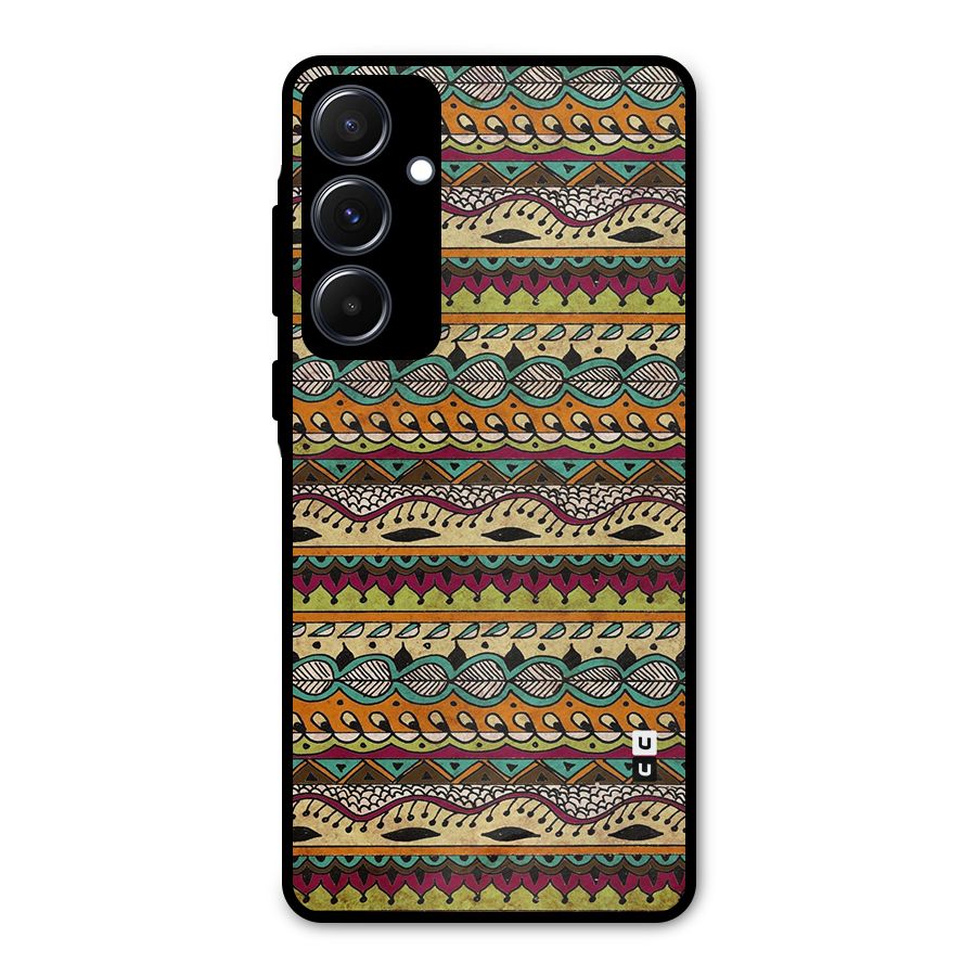 Bohemian Style Aztec Art Metal Back Case for Galaxy A55