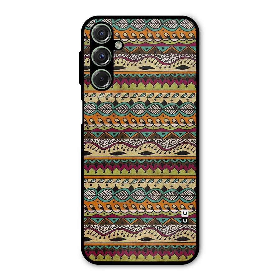Bohemian Style Aztec Art Metal Back Case for Galaxy F34