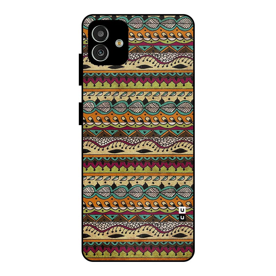 Bohemian Style Aztec Art Metal Back Case for Galaxy M13 5G