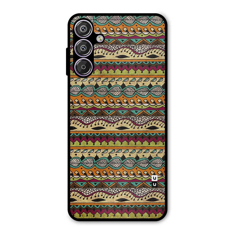 Bohemian Style Aztec Art Metal Back Case for Galaxy M15