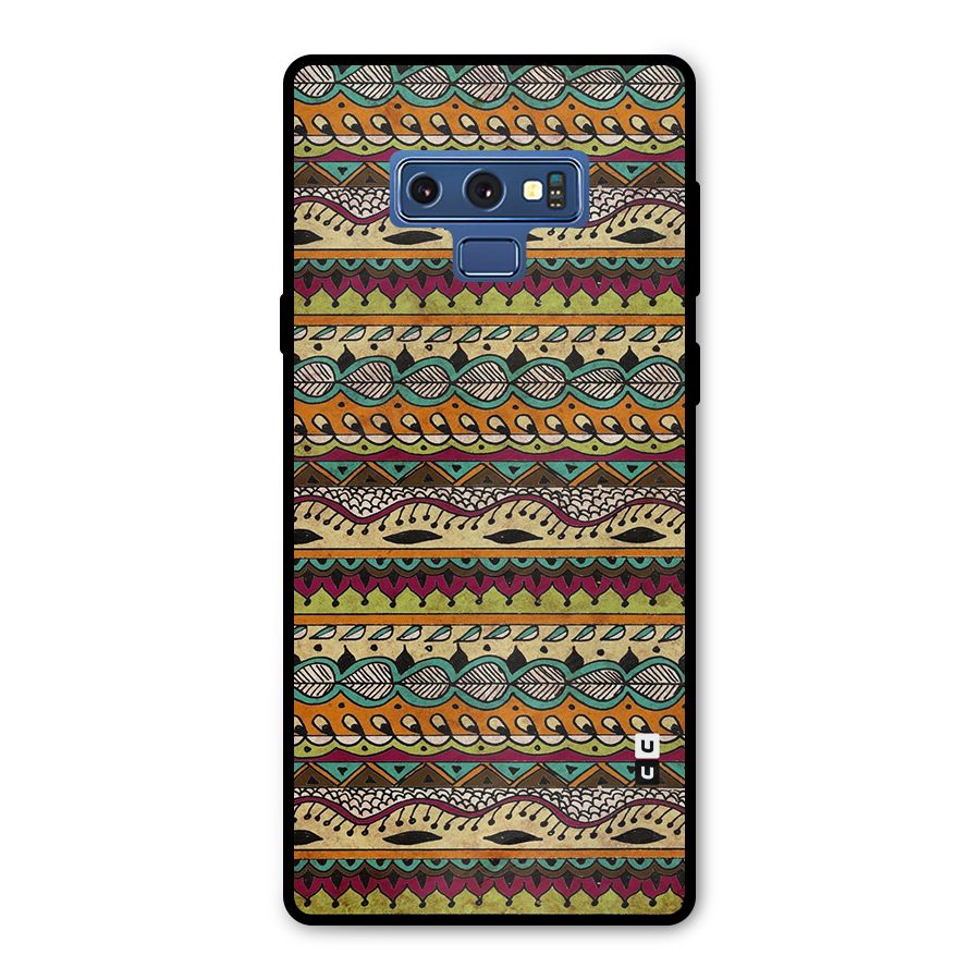 Bohemian Style Aztec Art Metal Back Case for Galaxy Note 9