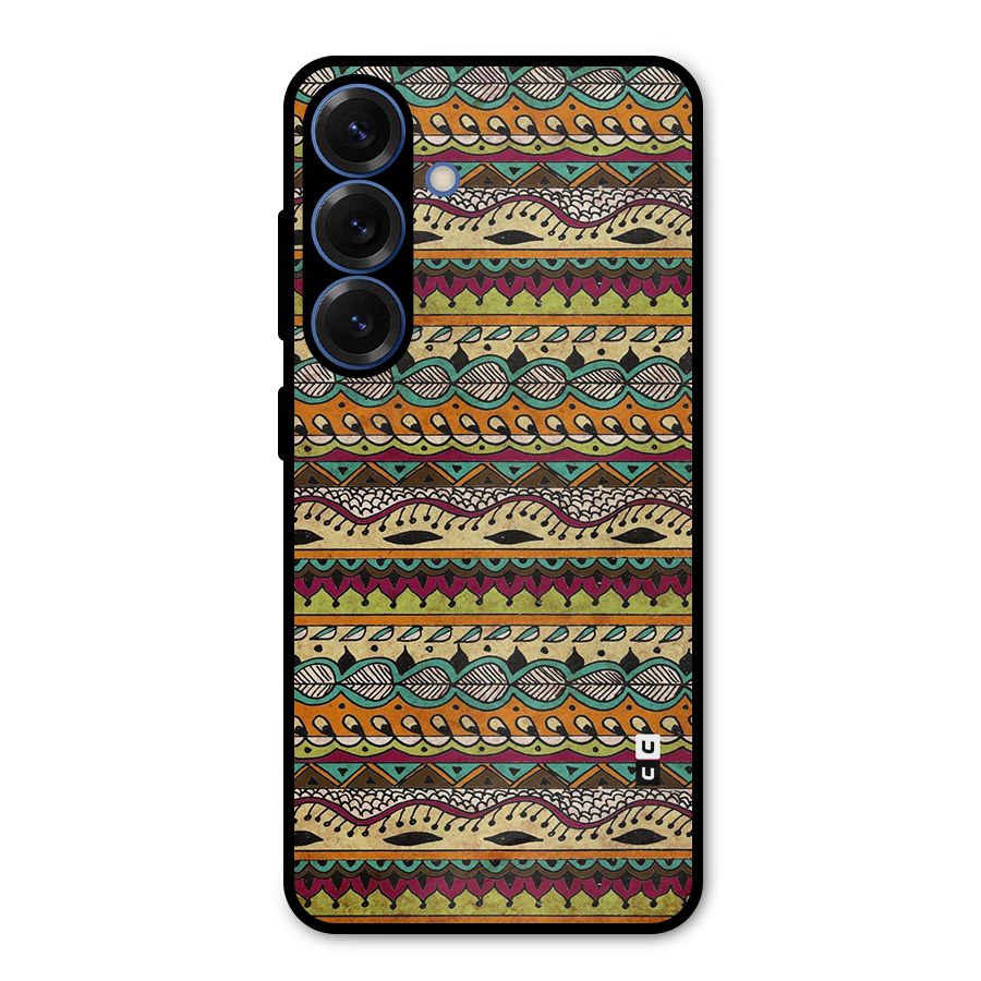 Bohemian Style Aztec Art Metal Back Case for Galaxy S25