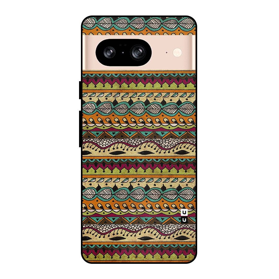 Bohemian Style Aztec Art Metal Back Case for Google Pixel 8