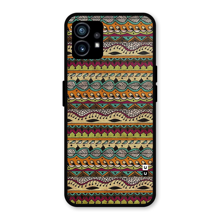 Bohemian Style Aztec Art Metal Back Case for Nothing Phone 1