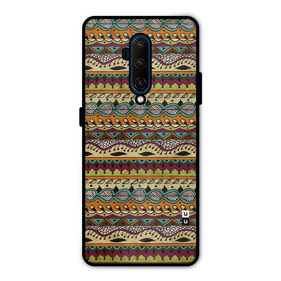Bohemian Style Aztec Art Metal Back Case for OnePlus 7T Pro