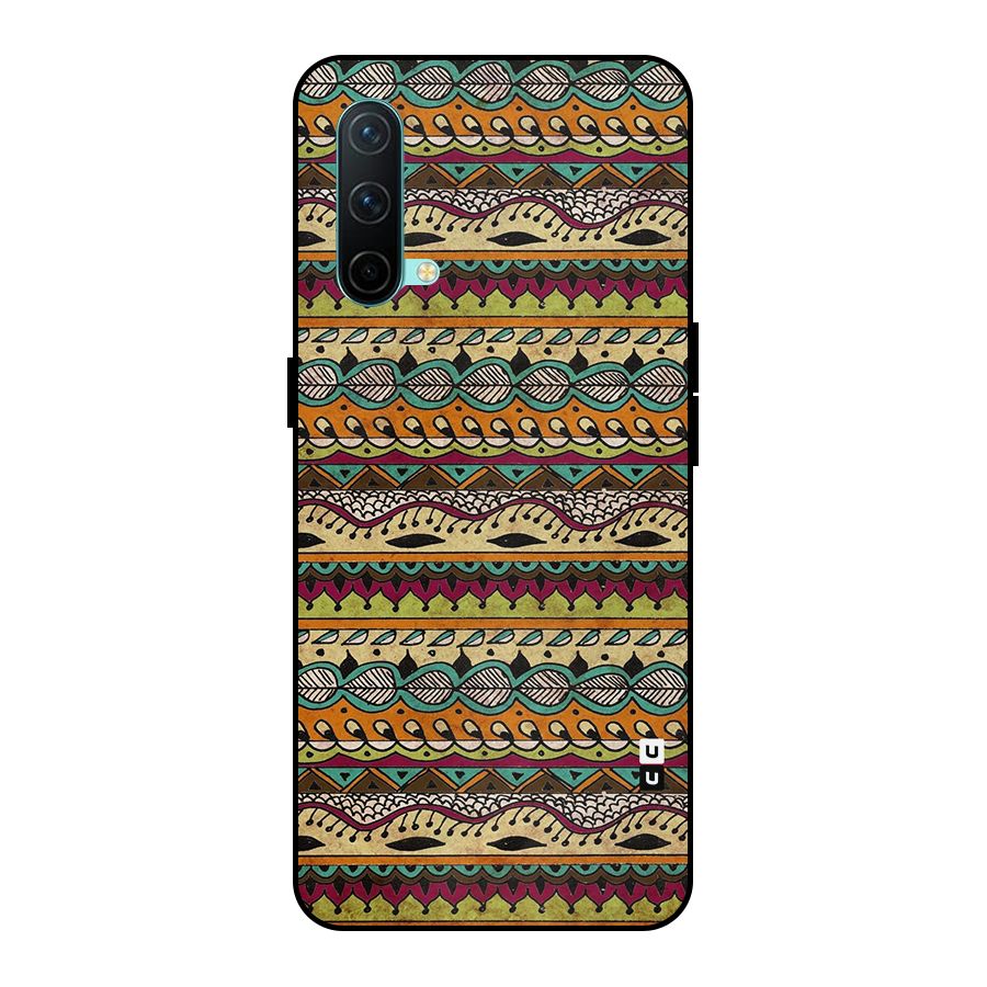 Bohemian Style Aztec Art Metal Back Case for OnePlus Nord CE 5G