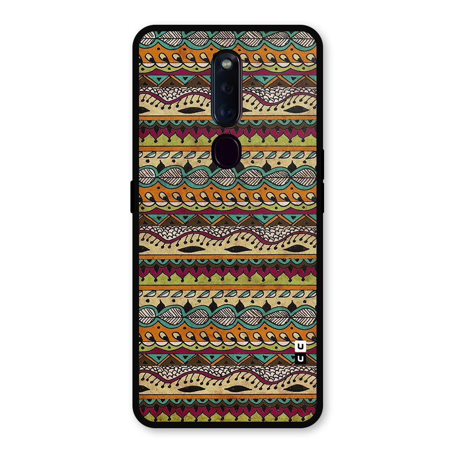 Bohemian Style Aztec Art Metal Back Case for Oppo F11 Pro