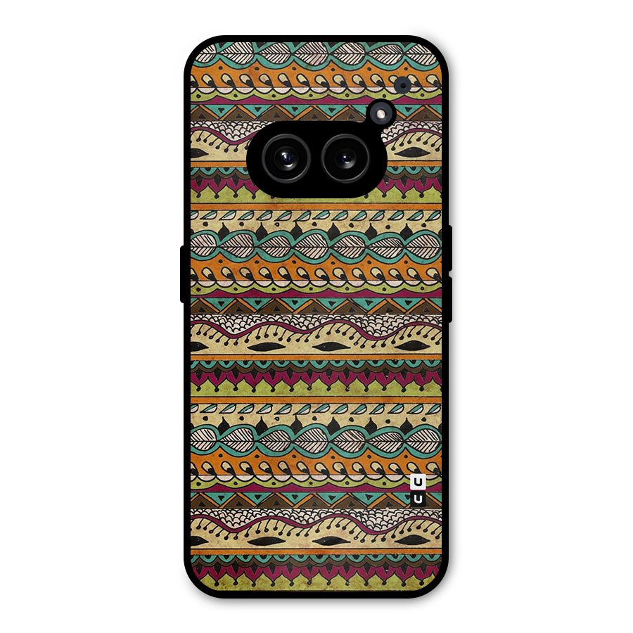 Bohemian Style Aztec Art Metal Back Case for Nothing Phone 2a