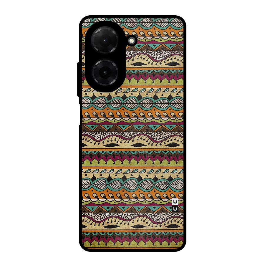 Bohemian Style Aztec Art Metal Back Case for Poco C71