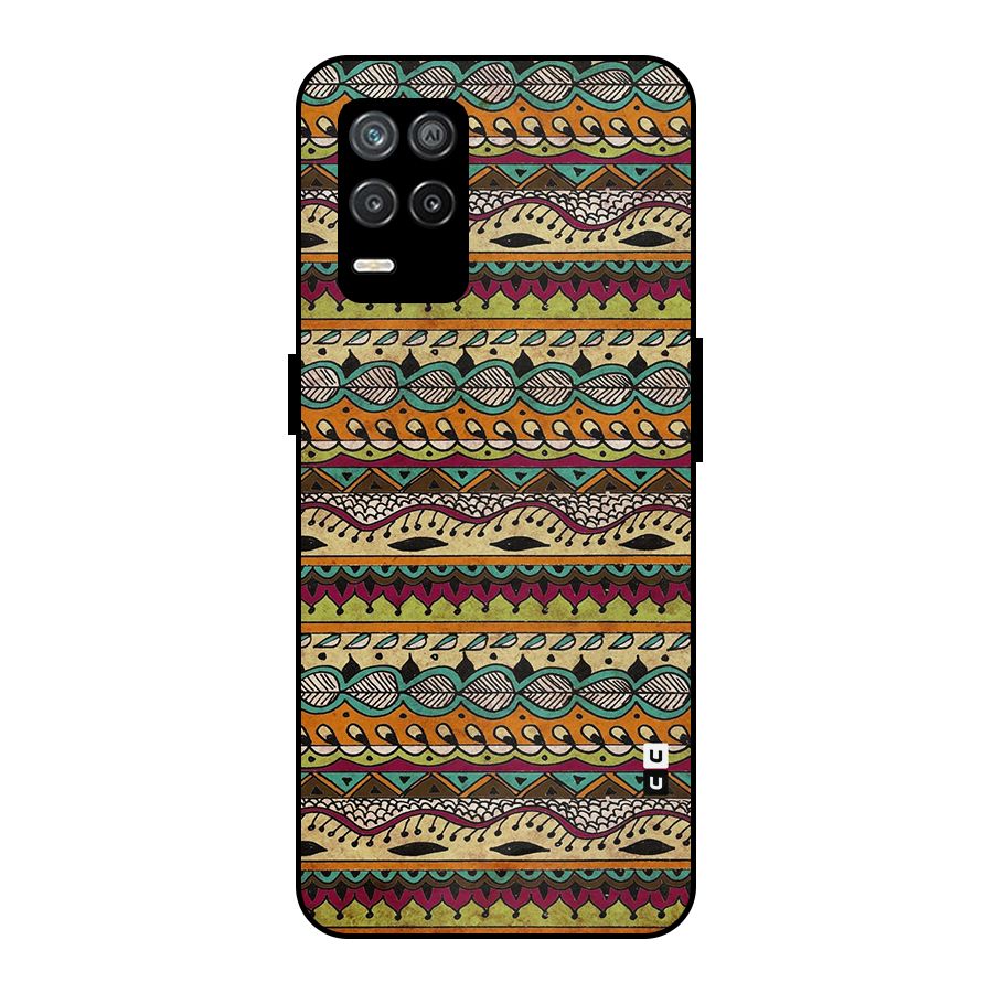 Bohemian Style Aztec Art Metal Back Case for Realme 9 5G