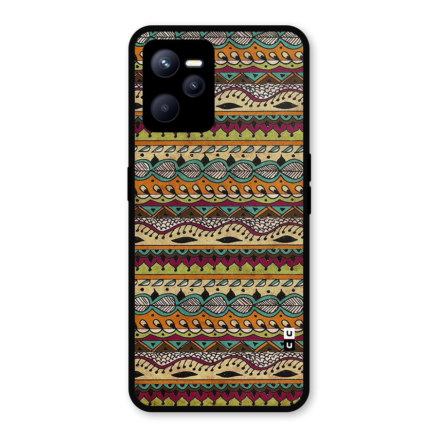 Bohemian Style Aztec Art Metal Back Case for Realme C35
