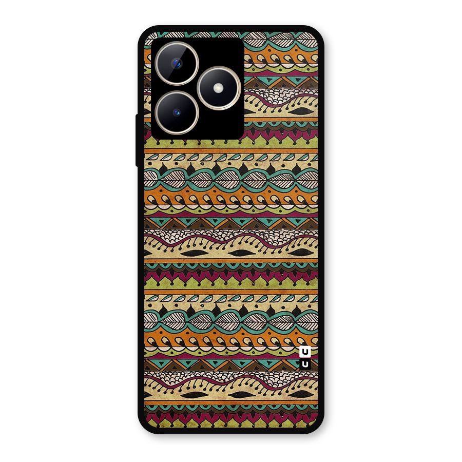 Bohemian Style Aztec Art Metal Back Case for Realme C53