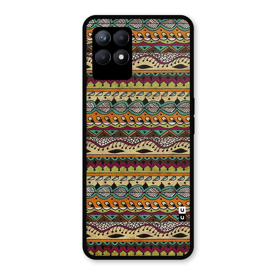 Bohemian Style Aztec Art Metal Back Case for Realme Narzo 50