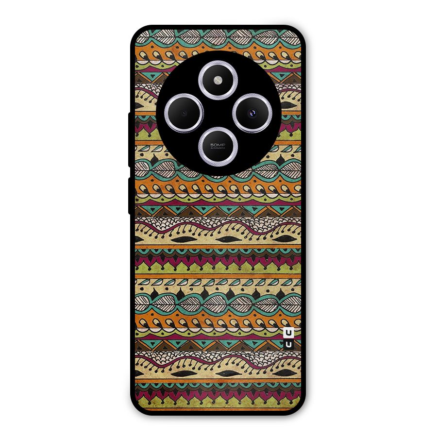 Bohemian Style Aztec Art Metal Back Case for Redmi 14C