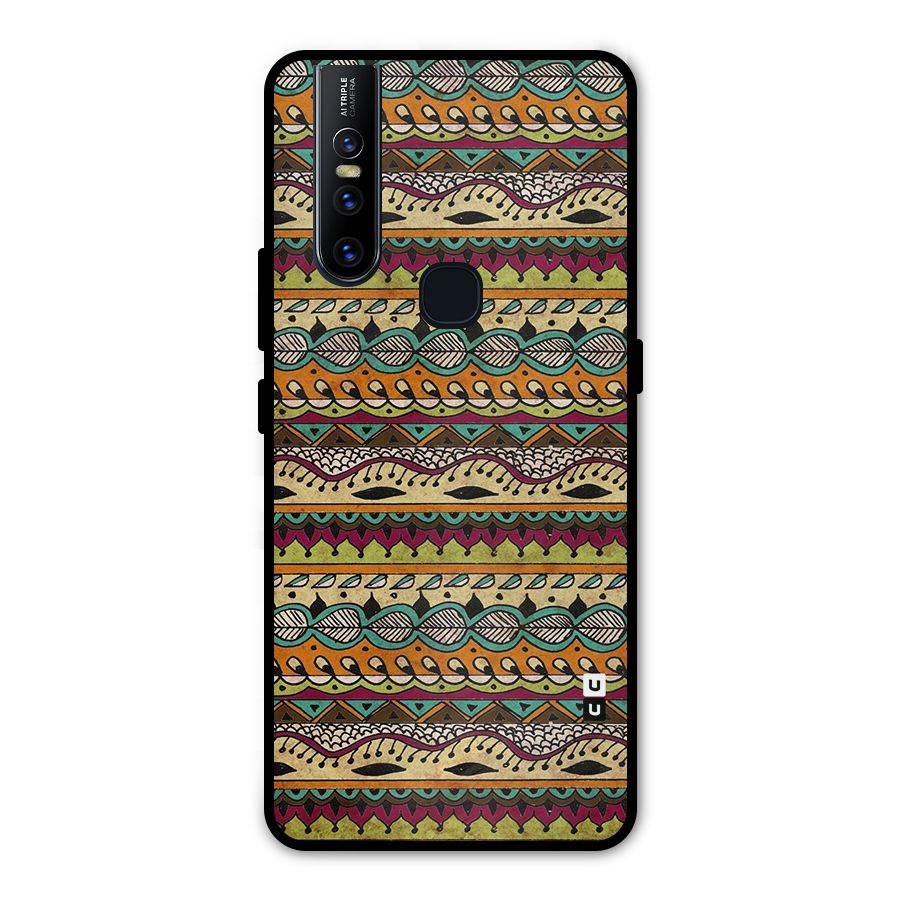 Bohemian Style Aztec Art Metal Back Case for Vivo V15