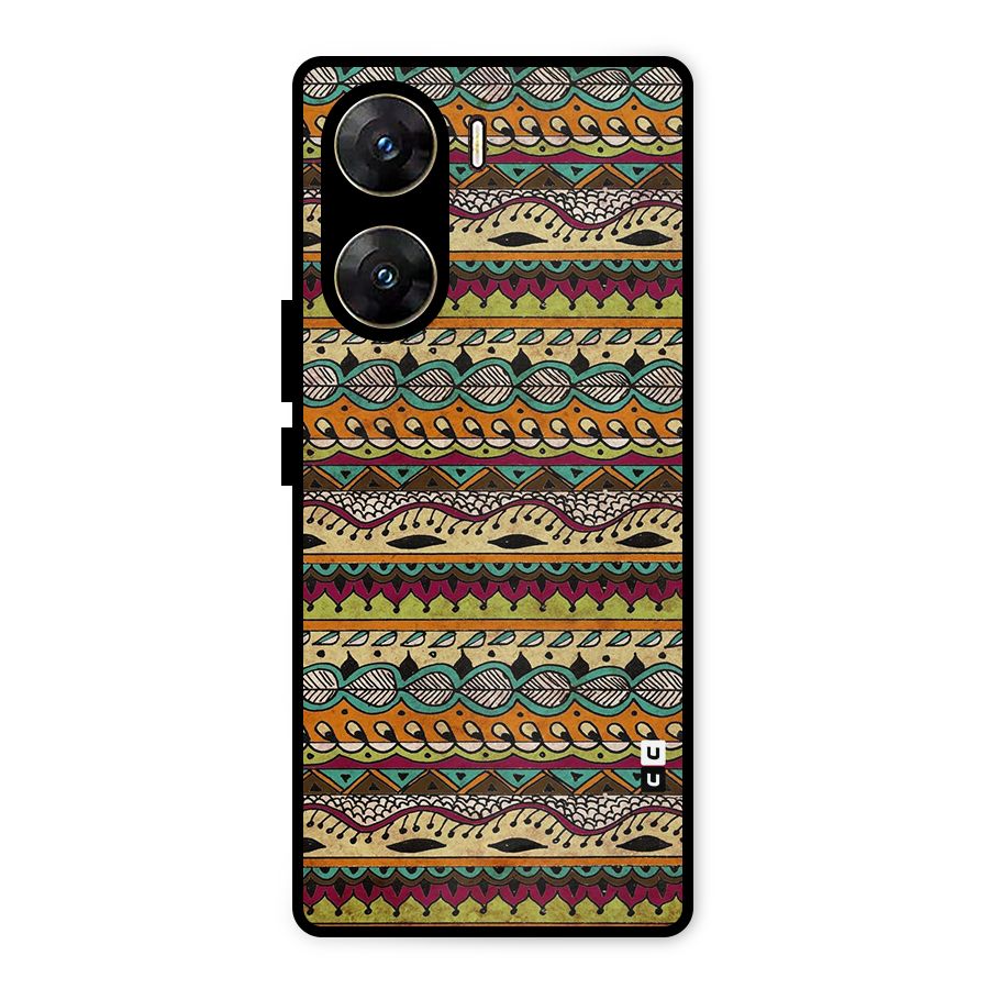 Bohemian Style Aztec Art Metal Back Case for Vivo V29e