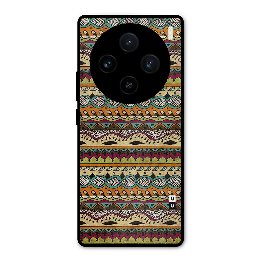 Bohemian Style Aztec Art Metal Back Case for Vivo X100