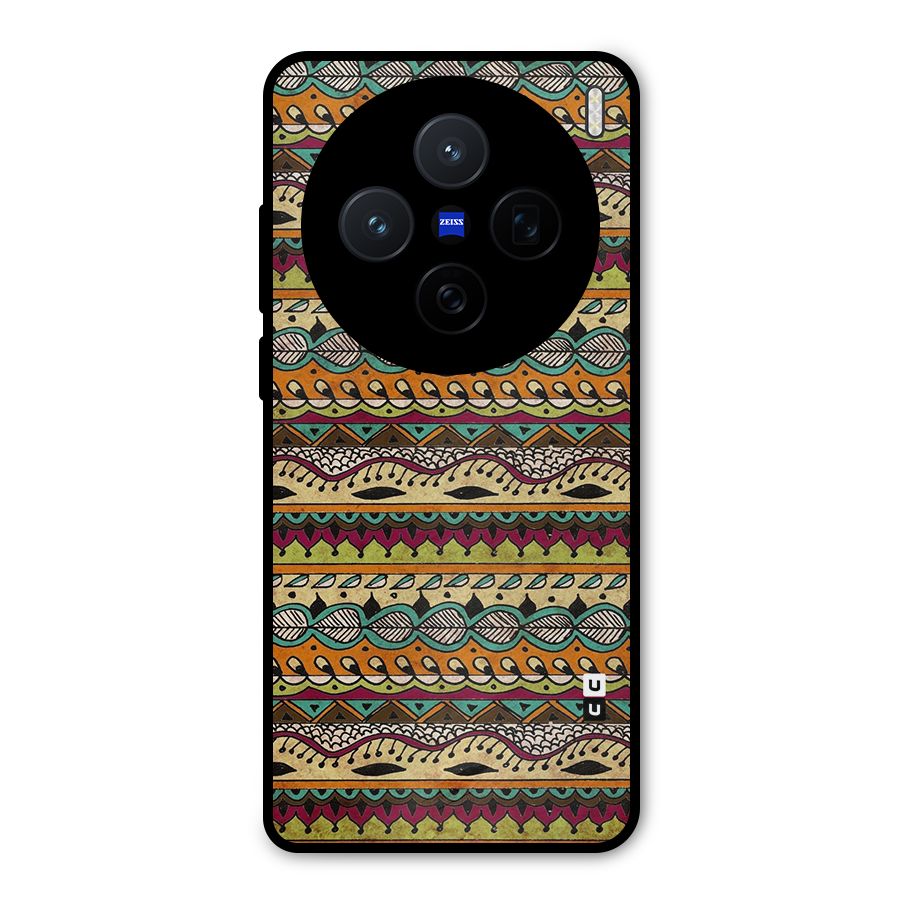 Bohemian Style Aztec Art Metal Back Case for Vivo X200