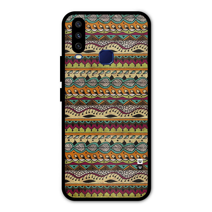 Bohemian Style Aztec Art Metal Back Case for Vivo Y15